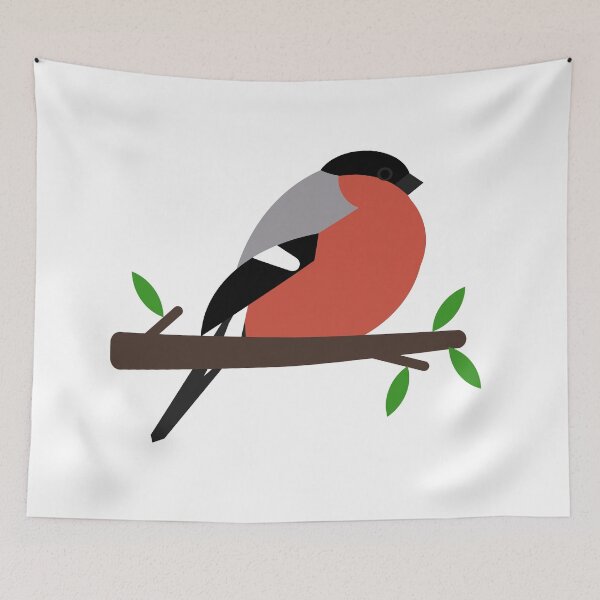 Item preview, Cute great bullfinch bird - birds in my garden designed and sold by mikistudio.
