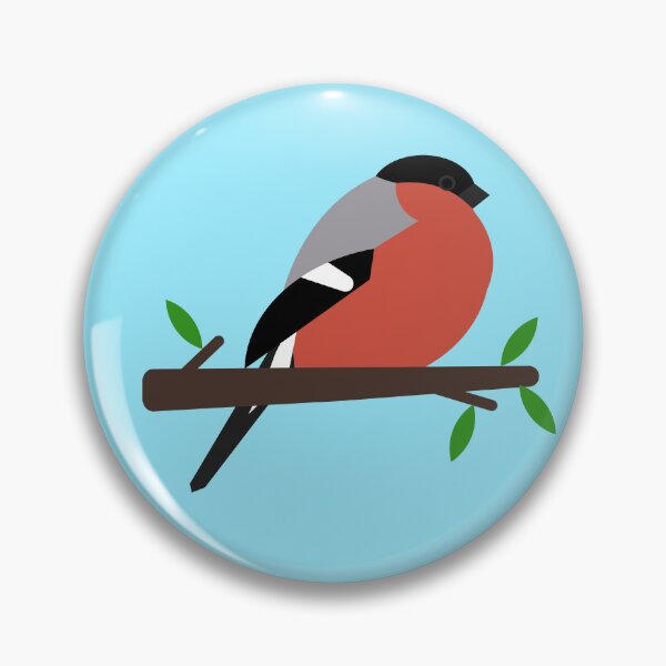 Item preview, Cute great bullfinch bird - birds in my garden designed and sold by mikistudio.