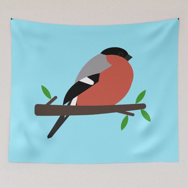 Item preview, Cute great bullfinch bird - birds in my garden designed and sold by mikistudio.