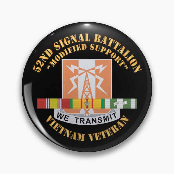 Item preview, 52nd Signal Battalion (Modified Support) w SVC Ribbon X 300 designed and sold by Military Insignia Products.