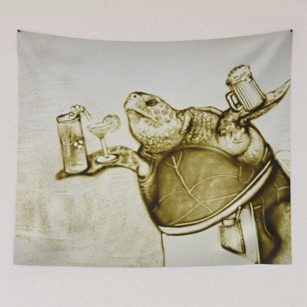Item preview, Turtle Waiter Sand Art Kitchen Decor designed and sold by sandexperiment.