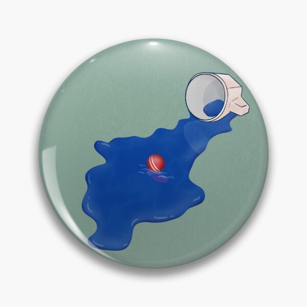 Item preview, Minimalist Heathers Art - Blue Liquid and Red Ball Tribute to Heather Chandler designed and sold by PricklyBearArt.