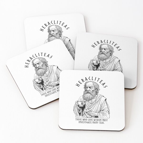 Item preview, Tea Lovers Funny Heraclitus Heracliteas Tea Drinker Wisdom designed and sold by GrandeDuc.