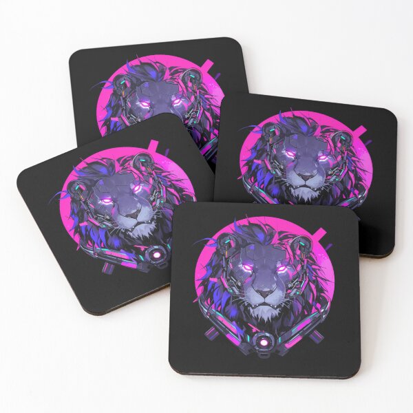 Artikelvorschau, Cyber Black Lion / / Schwarzer Löwe / / Cooles Tier / / Cyber-Tier / / Tierkunst der Zukunft / / Tierkrieger / / Niedliche Tierkunst / / Ästhetische Gaming-Aufkleber entworfen und verkauft von SMARTKIT DESIGNAGENCY.