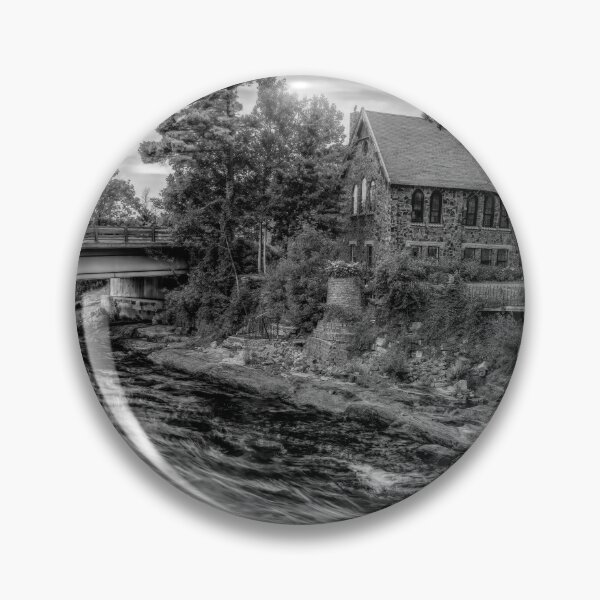 Item preview, Bala Falls Old Stone Church, Ontario BW designed and sold by jrtwynam.