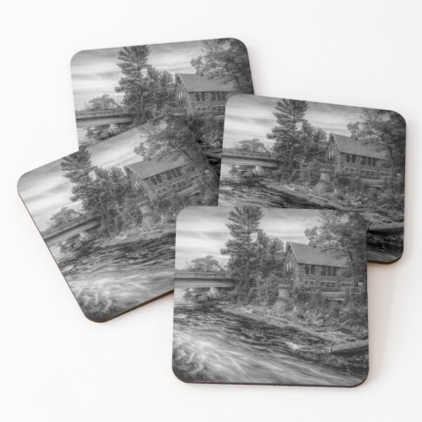 Item preview, Bala Falls Old Stone Church, Ontario BW designed and sold by jrtwynam.