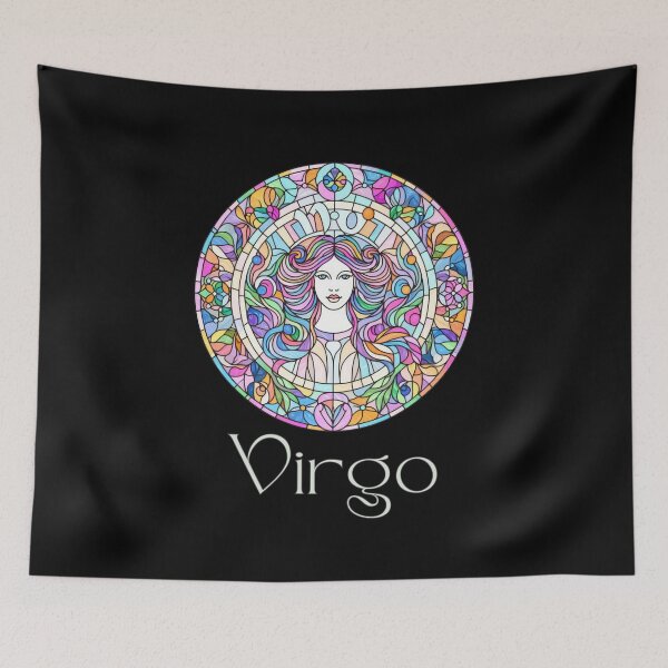 Item preview, Virgo Horoscope Sign - Zodiac Stained Glass designed and sold by DreamsArtwear.