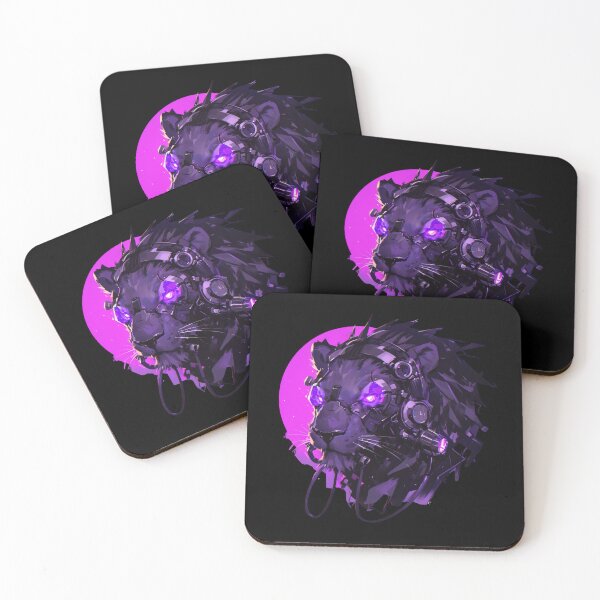 Artikelvorschau, Cyber Black Lion // Schwarzer Löwe // Cooles Tier entworfen und verkauft von SMARTKIT DESIGNAGENCY.