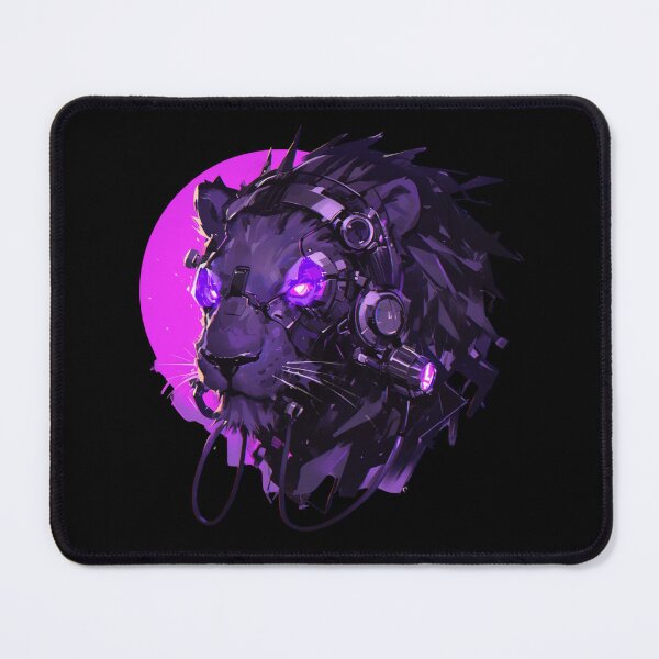 Artikelvorschau, Cyber Black Lion // Schwarzer Löwe // Cooles Tier entworfen und verkauft von SMARTKIT DESIGNAGENCY.