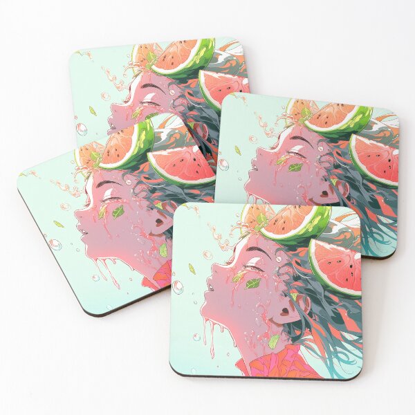 Item preview, Juicy Watermelon Anime Girl designed and sold by bubblegoth.