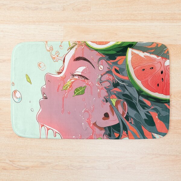 Item preview, Juicy Watermelon Anime Girl designed and sold by bubblegoth.