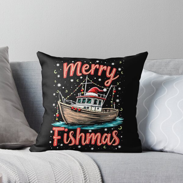 Item preview, Nautical Christmas - Fishing Boat Decorated for Christmas designed and sold by BNCH44.