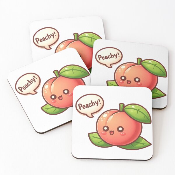 Item preview, Peachy Aesthetic Design - Retro Fruit Quote Art for Stickers, T-Shirts, and More designed and sold by harmzk90.