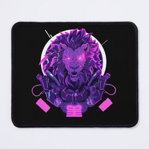 Item preview, Cyberpunk Black Lion designed and sold by SMARTKIT DESIGNAGENCY.
