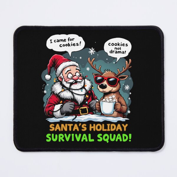 Item preview, Santa’s Holiday Survival Squad: Chaos, Cocoa, and Christmas Lights! designed and sold by Crazyllover.