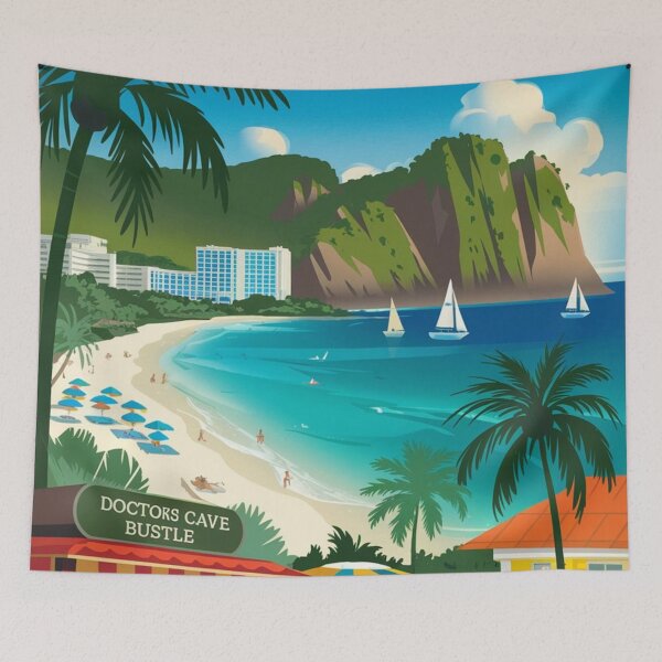 Item preview, Montego Bay Vintage Travel Poster designed and sold by TravelerRat.