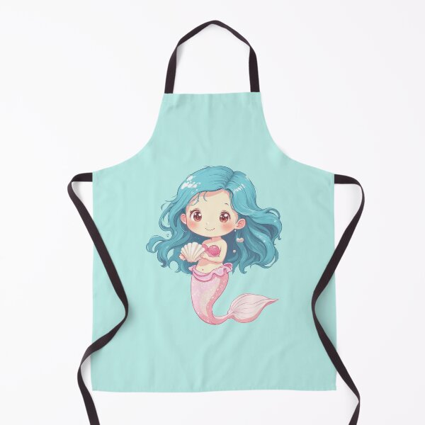 Item preview, Cheerful Mermaid Bubbles Pastel quatic Friend designed and sold by MadeByHaresShop.