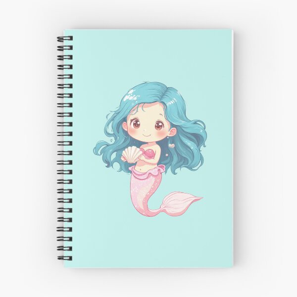 Item preview, Cheerful Mermaid Bubbles Pastel quatic Friend designed and sold by MadeByHaresShop.