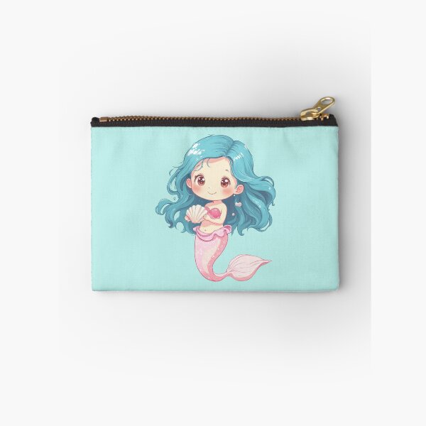 Item preview, Cheerful Mermaid Bubbles Pastel quatic Friend designed and sold by MadeByHaresShop.