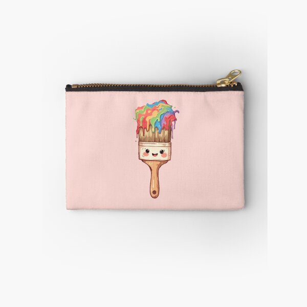 Item preview, Rainbow Smile Paintbrush in Pink Pastels designed and sold by MadeByHaresShop.
