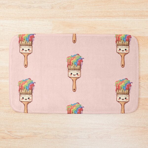 Item preview, Rainbow Smile Paintbrush in Pink Pastels designed and sold by MadeByHaresShop.