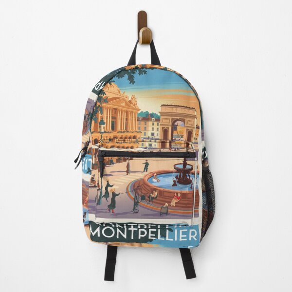Item preview, Montpellier Vintage Travel Poster designed and sold by TravelerRat.