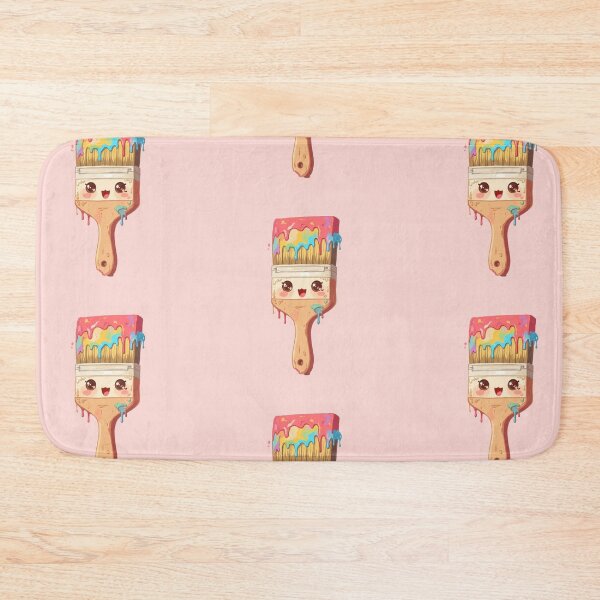 Item preview, Rainbow Smile Paintbrush in Pink Pastels designed and sold by MadeByHaresShop.