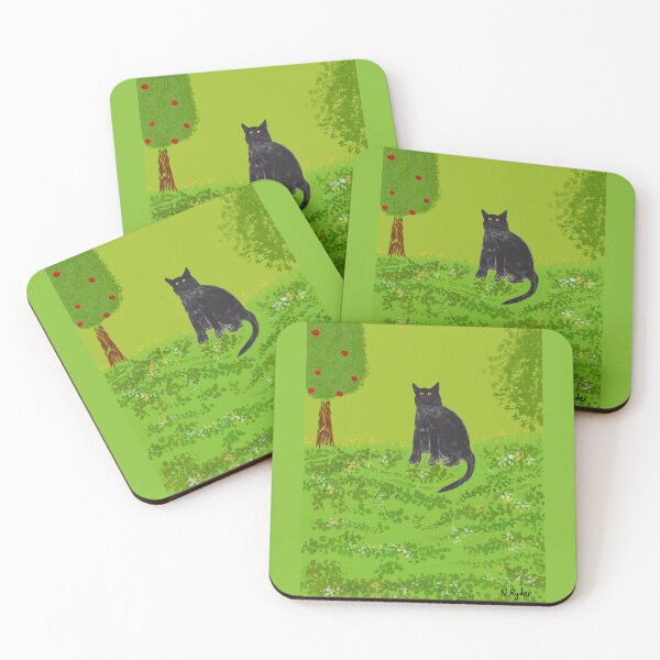 Item preview, Black Cat in the greenery designed and sold by Nicksplants.
