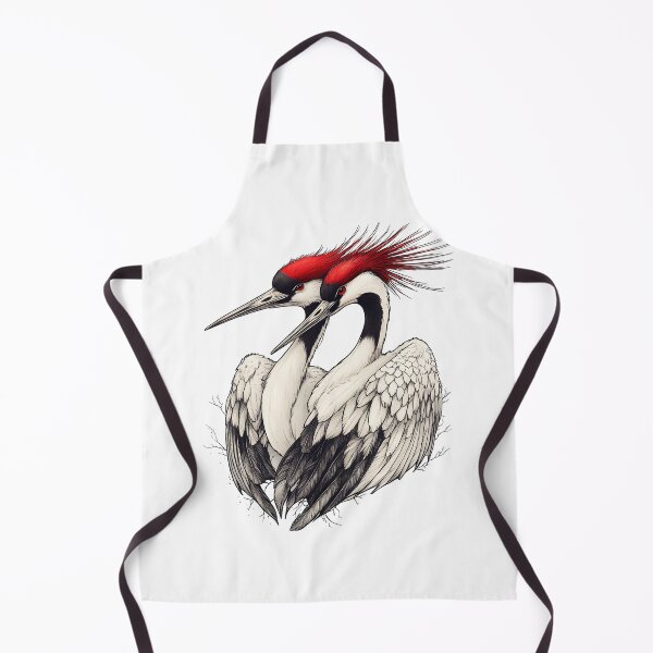 Item preview, Regal Cranes with Red Crests designed and sold by DreamDigi2024RB.