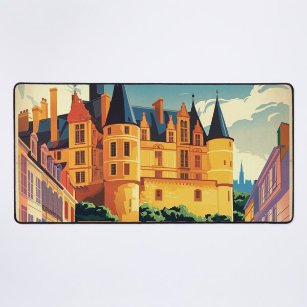Item preview, Nantes Vintage Travel Poster designed and sold by TravelerRat.