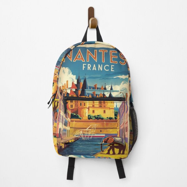 Item preview, Nantes Vintage Travel Poster designed and sold by TravelerRat.