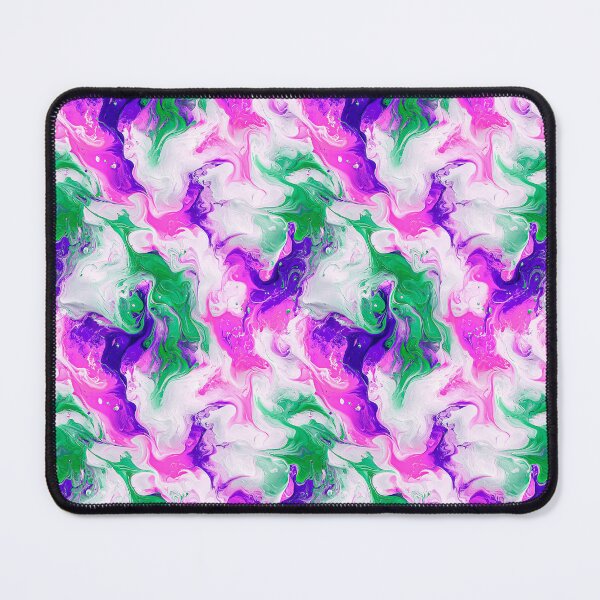 Item preview, Colorful abstract painting pattern green, pink, white designed and sold by BeebooDesign.