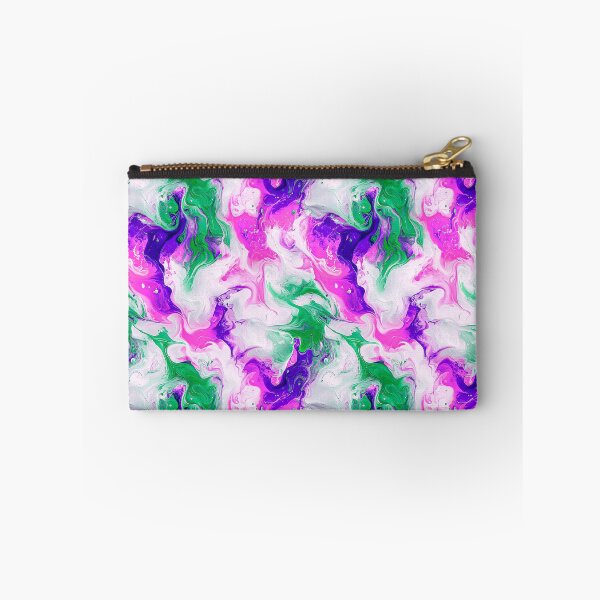 Item preview, Colorful abstract painting pattern green, pink, white designed and sold by BeebooDesign.