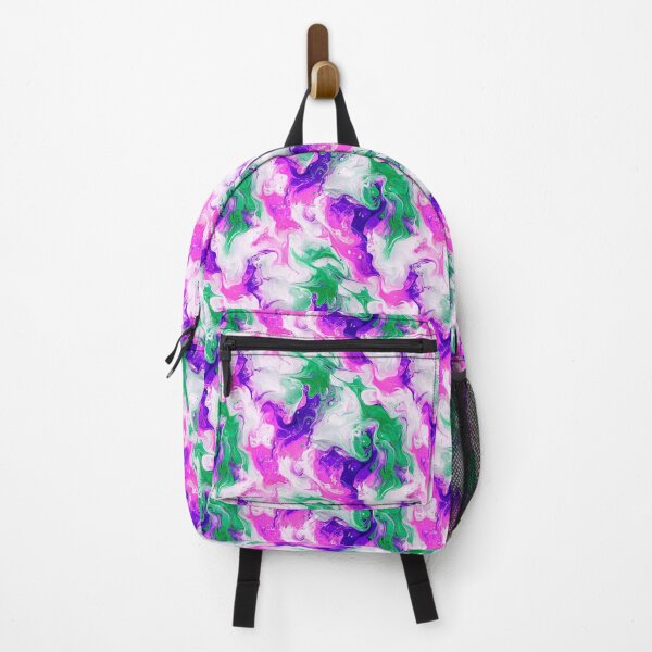 Item preview, Colorful abstract painting pattern green, pink, white designed and sold by BeebooDesign.