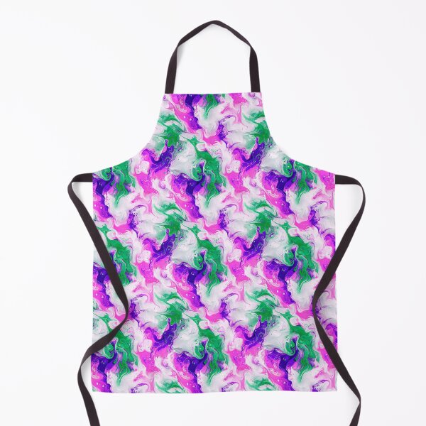 Item preview, Colorful abstract painting pattern green, pink, white designed and sold by BeebooDesign.