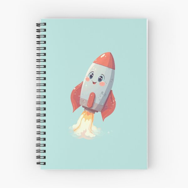 Item preview, Cheerful Blastoff Kawaii Rocket dventure designed and sold by MadeByHaresShop.