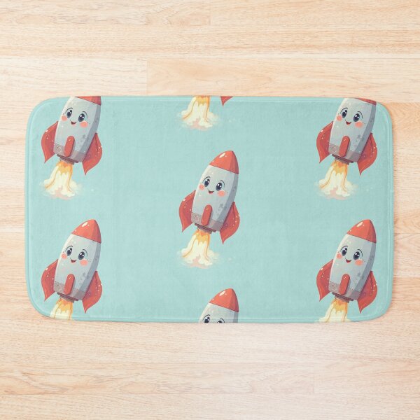 Item preview, Cheerful Blastoff Kawaii Rocket dventure designed and sold by MadeByHaresShop.