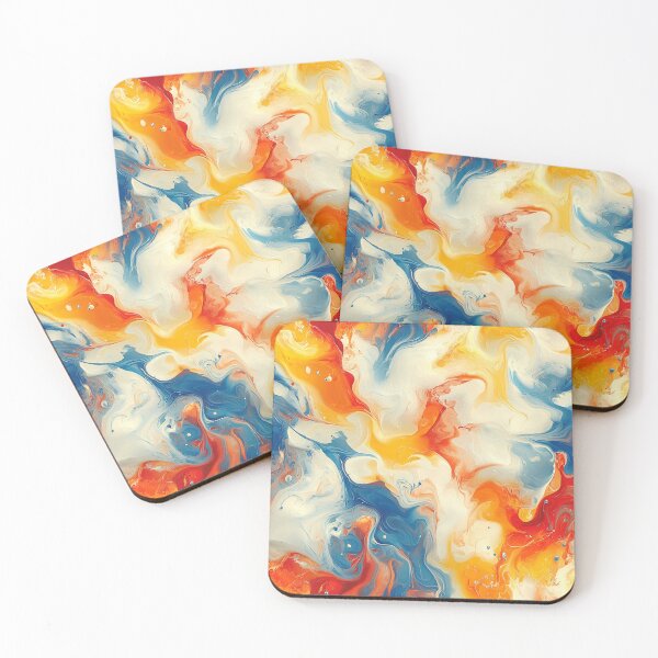 Item preview, Colorful abstract painting pattern designed and sold by BeebooDesign.