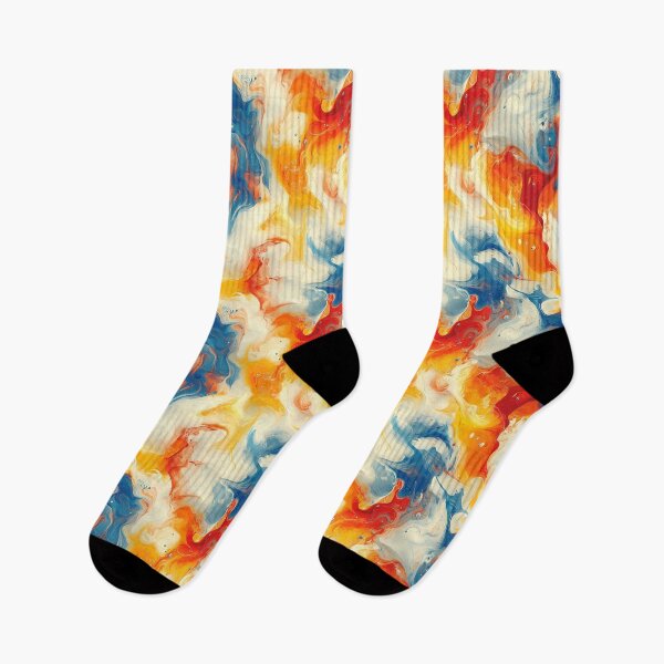 Item preview, Colorful abstract painting pattern designed and sold by BeebooDesign.