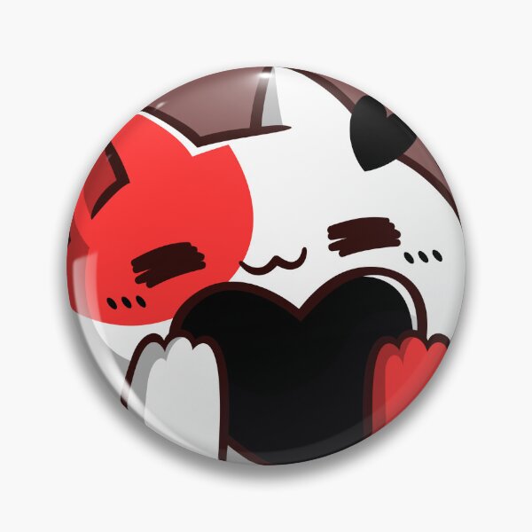 Artikelvorschau, Chibi-Katze, hellrotes und schwarzes Design entworfen und verkauft von SimplyPsycho.