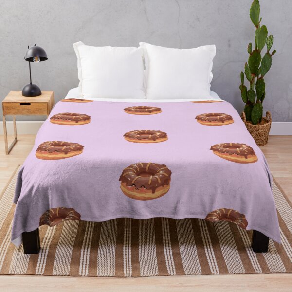 Item preview, Whimsical Winker Caramel Kawaii Chocolate Donut designed and sold by ShroomForge.