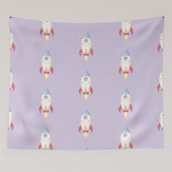 Item preview, Glowing Galaxy Rocket Kawaii Starlight dventure designed and sold by ShroomForge.