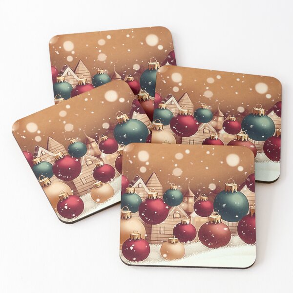 Item preview, Golden Glow Christmas Baubles designed and sold by NomadicDreamer.