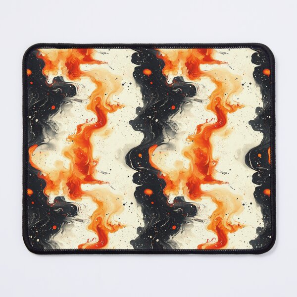 Item preview, Colorful marble splash pattern orange, black, white designed and sold by BeebooDesign.