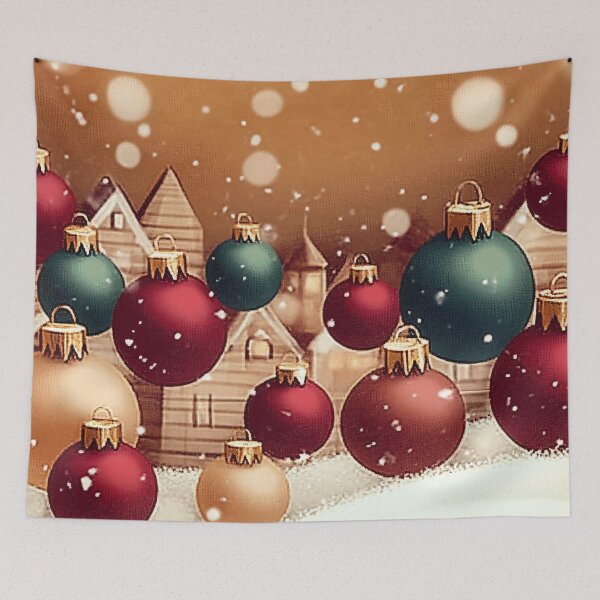 Item preview, Golden Glow Christmas Baubles designed and sold by NomadicDreamer.