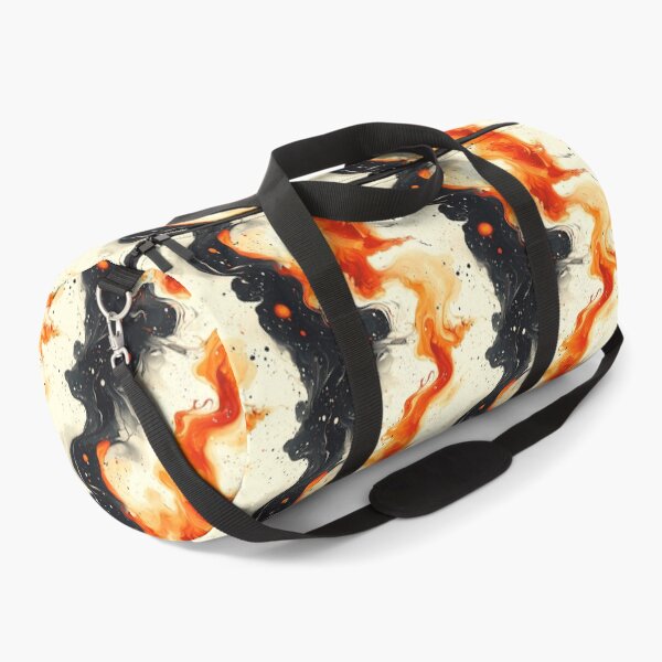 Item preview, Colorful marble splash pattern orange, black, white designed and sold by BeebooDesign.