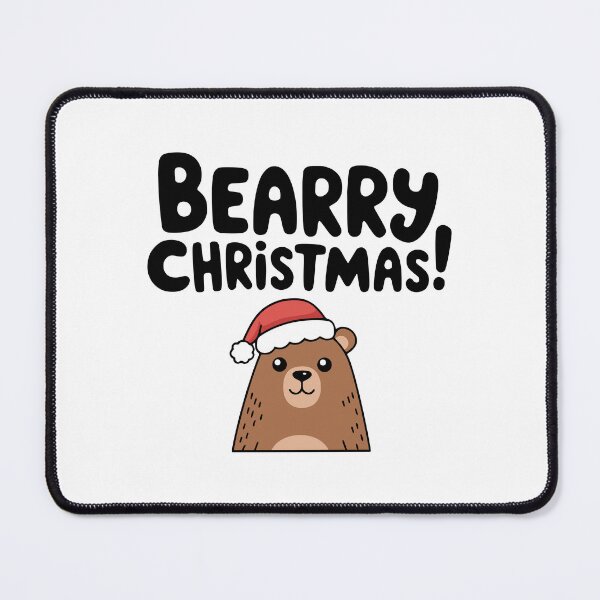 Item preview, Bearry Christmas! Cute bear Christmas Pun designed and sold by PMCreative.