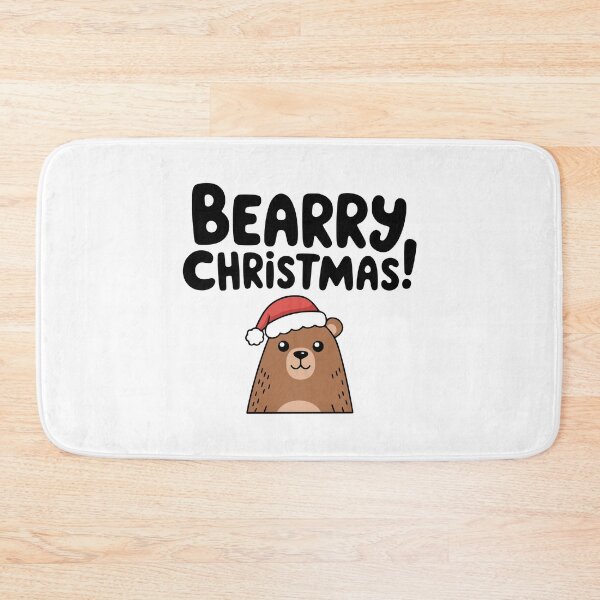 Item preview, Bearry Christmas! Cute bear Christmas Pun designed and sold by PMCreative.