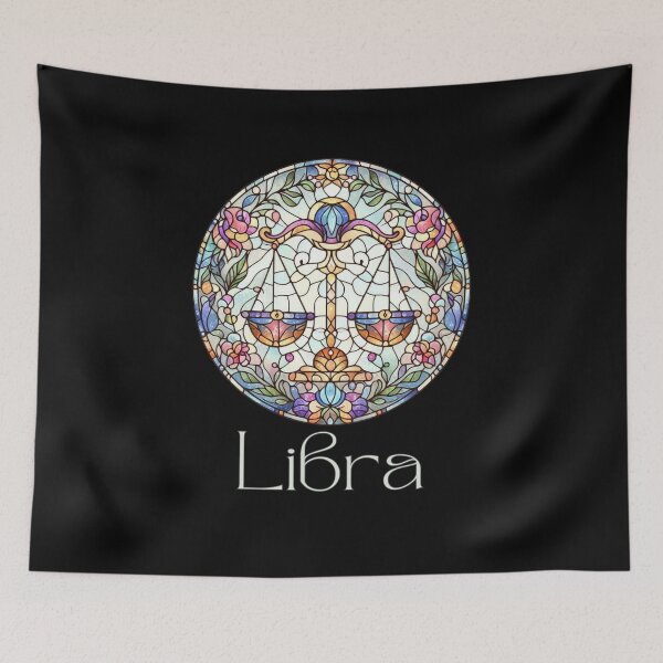 Item preview, Libra Horoscope Sign - Zodiac Stained Glass designed and sold by DreamsArtwear.