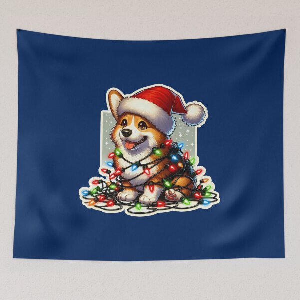 Item preview, Corgi Xmas lights Christmas gift designed and sold by ThisDress.
